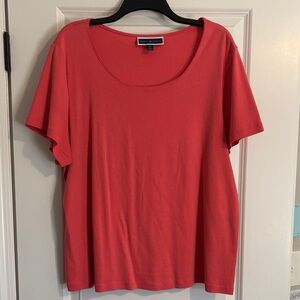 Karen Scott Women's Coral Top